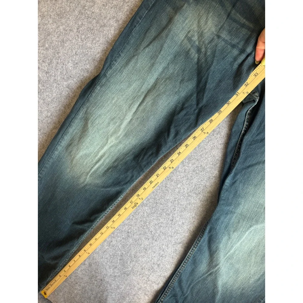 Levi's 559 Relaxed Straight Mens Jeans Medium Wash Blue Denim Whiskered Casual